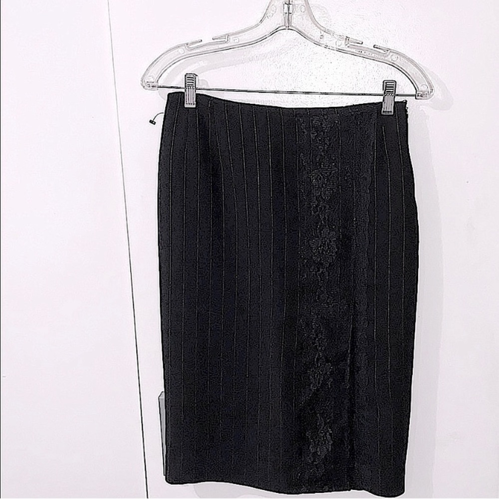 Zara lace trim pencil skirt